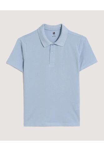 Polo  Infantil Niño Manga Corta Color Azul Marca Ostu #80110123 Ostu