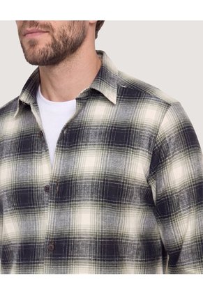 Camisa Leñadora Para Hombre Verde Ostu