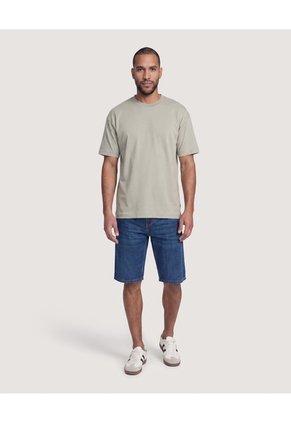 Camiseta Estampado Posterior  Para Hombre Verde Ostu