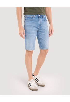 Bermuda Slim Dirty Denim Para Hombre Azul Ostu