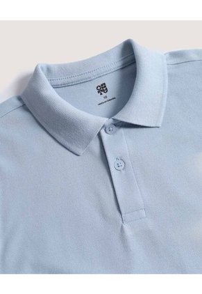 Polo  Infantil Niño Manga Corta Color Azul Marca Ostu #80110123