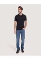 Polo Basica  Para Hombre Negro Ostu de Ostu
