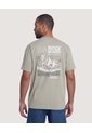 Camiseta Estampado Posterior  Para Hombre Verde Ostu de Ostu