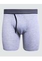 Boxer Para Hombre Bragueta Medio Algodón Color Gris  Marca Ostu #60000414 de Ostu