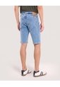 Bermuda Slim Dirty Denim  Para Hombre Azul Ostu de Ostu