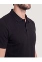 Polo Basica  Para Hombre Negro Ostu de Ostu