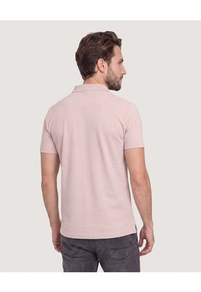 Polo Basica  Para Hombre Café Ostu