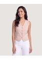 Chaleco Suede  Para Mujer Café Ostu de Ostu