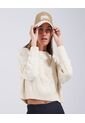 Saco Para Mujer Cuello Redondo Color Crema Marca Ostu #40330074 de Ostu