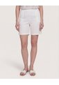 Short Clásico Tiro Alto  Para Mujer Blanco Ostu de Ostu