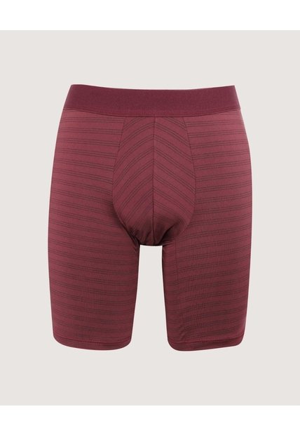 Boxer Medio Estampado  Para Hombre Vino Ostu