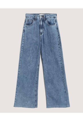Jean Para Mujer Wide-Leg Color Azul Marca Ostu #40160655