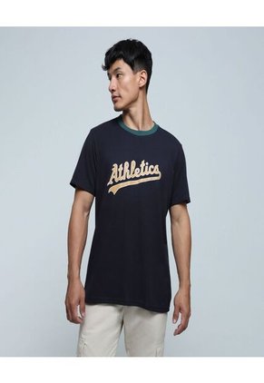 Camiseta Para Hombre Manga Corta Color Azul Marca Ostu #60091320