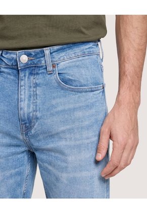 Bermuda Slim Dirty Denim Para Hombre Azul Ostu
