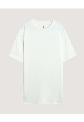 Camiseta Estampado Posterior Para Hombre Crema Ostu