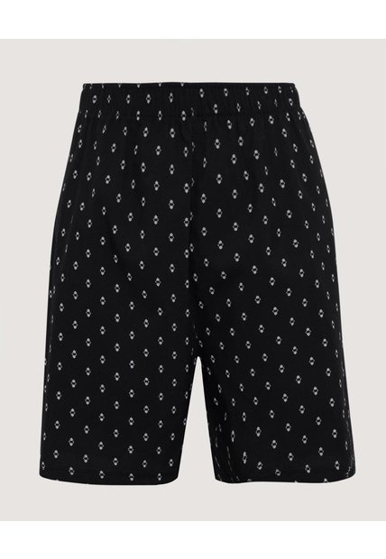 Boxer Amplio Estampado Geométrico X1 Para Hombre Negro Ostu