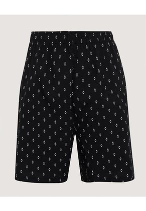 Boxer Amplio Estampado Geométrico X1 Para Hombre Negro Ostu