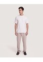 Camiseta Estampado Posterior  Para Hombre Crema Ostu de Ostu