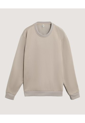 Buzo Cuello Redondo Unicolor  Para Hombre Café Ostu Ostu