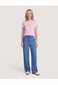 Camiseta Regular Estampada  Para Mujer Lila Ostu de Ostu