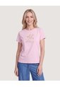 Camiseta Regular Estampada  Para Mujer Lila Ostu de Ostu