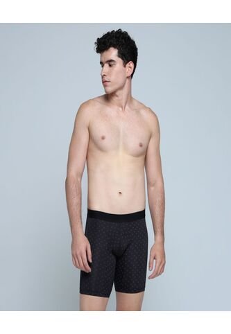 Boxer Para Hombre Filete Medio Microfibra Color Negro Marca Ostu #60000417 Ostu