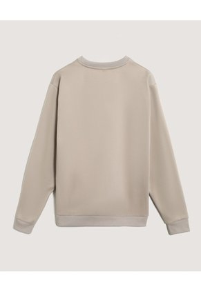 Buzo Cuello Redondo Unicolor  Para Hombre Café Ostu