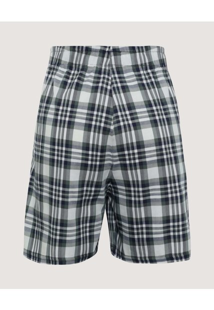 Pantaloncillo Cuadros Sin Bragueta X1 Para Hombre Verde Ostu