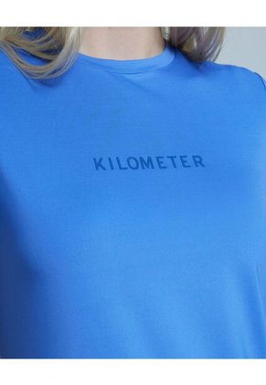 Camiseta Para Mujer Manga Corta Color Azul  Marca Ostu #40091903