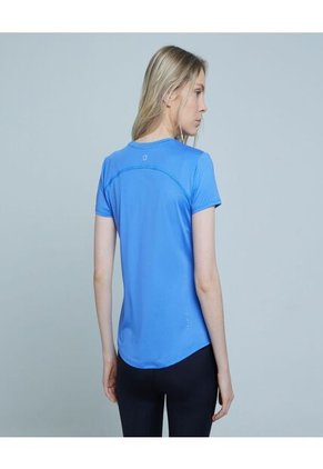 Camiseta Para Mujer Manga Corta Color Azul  Marca Ostu #40091903