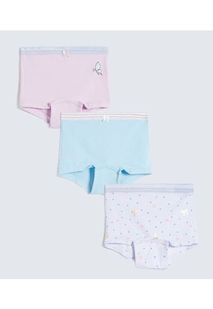Ropa Interior Infantil Niña Boxer Color Azul Marca Ostu #90180084