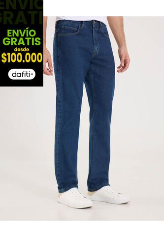 Jean Para Hombre Regular Color Azul  Marca Ostu #60160252 Ostu