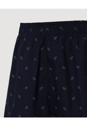 Boxer Amplio Estampado Geométrico X1 Para Hombre Azul Ostu