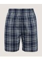Pantaloncillo Cuadros Sin Bragueta X1 Para Hombre Azul Ostu de Ostu