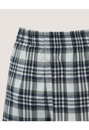 Pantaloncillo Cuadros Sin Bragueta X1 Para Hombre Verde Ostu