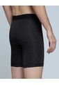 Boxer Para Hombre Filete Medio Microfibra Color Negro Marca Ostu #60000417 de Ostu