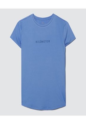 Camiseta Para Mujer Manga Corta Color Azul  Marca Ostu #40091903