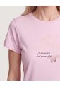 Camiseta Regular Estampada  Para Mujer Lila Ostu de Ostu