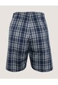 Pantaloncillo Cuadros Sin Bragueta X1 Para Hombre Azul Ostu de Ostu