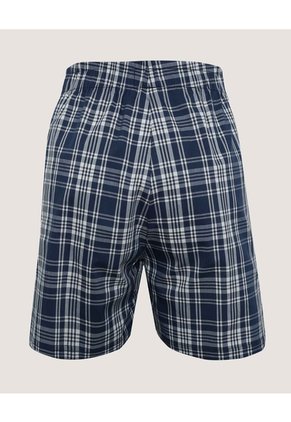 Pantaloncillo Cuadros Sin Bragueta X1 Para Hombre Azul Ostu