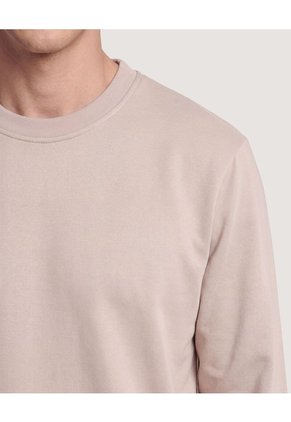 Buzo Cuello Redondo Unicolor  Para Hombre Café Ostu