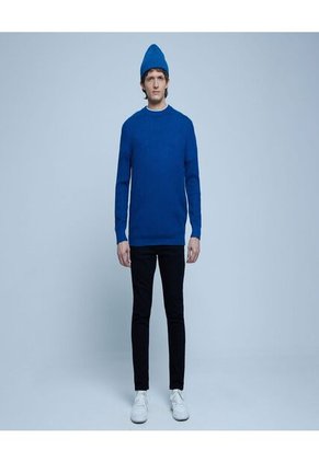 Saco Para Hombre Cuello Redondo Color Azul  Marca Ostu #60330040