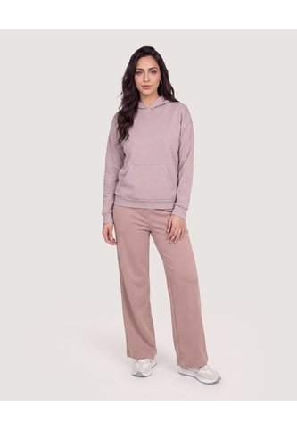 Buzo Hoodie Unicolor  Para Mujer Camel Ostu Ostu