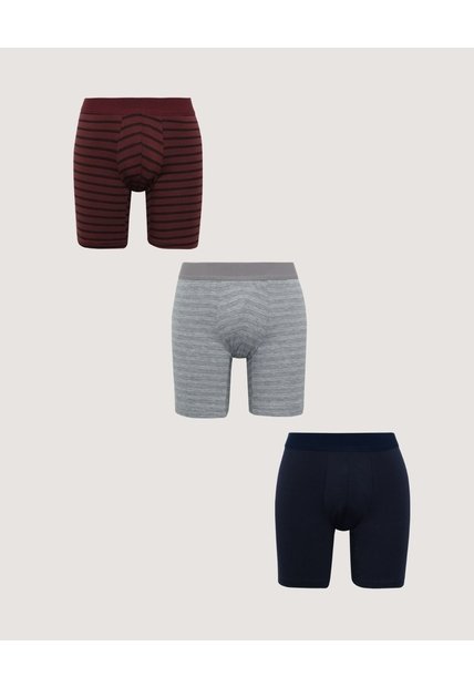 Pack X3 Boxer Medio Básico X3 Para Hombre Surtido Ostu