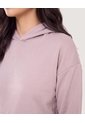 Buzo Hoodie Unicolor  Para Mujer Camel Ostu de Ostu