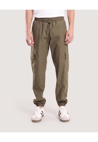 Jogger Con Bolsillos Cargo  Para Hombre Verde Ostu Ostu