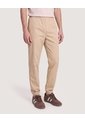 Jogger Plano Texturizado  Para Hombre Beige Ostu de Ostu