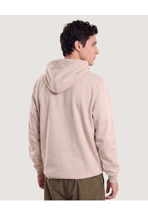 Buzo Hoodie Con Screen  Para Hombre Café Ostu