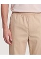 Jogger Plano Texturizado  Para Hombre Beige Ostu de Ostu