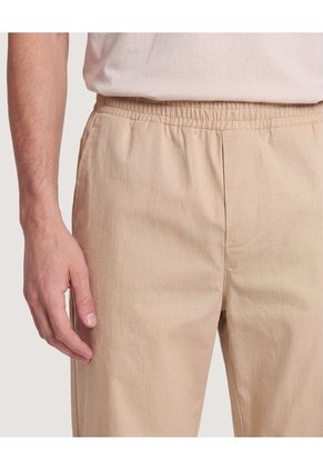Jogger Plano Texturizado  Para Hombre Beige Ostu